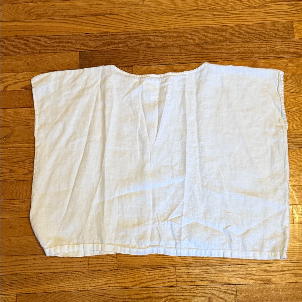 notPERFECTLINEN Cream Linen Garment One Size - Picture 3 of 3
